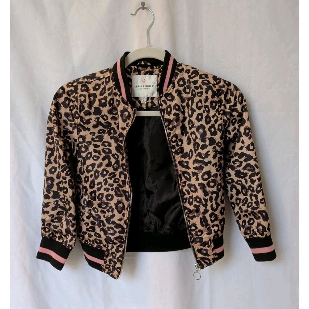 Urban Republic Leopard Girls Jacket - Size 6X Large